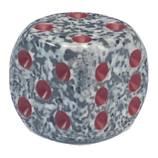 6 Vlakken Dobbelsteen Granite™ 16mm Speckled