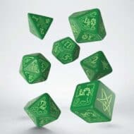 Polydice Set Q-Workshop Call of Cthulhu Green & Glow-in-the-Dark