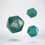 Q-Workshop Runequest Expantion Dice Turquoise Gold
