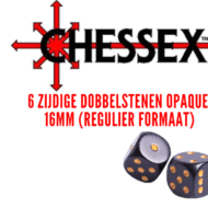 6 zijdige dobbelstenen Opaque Chessex 16mm