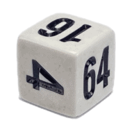 Backgammon Dobbelsteen Verdubbeldobbelsteen (Cube) 16mm
